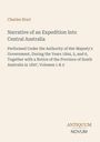Titel: "Narrative of an Expedition Into Central Australia". Beige Hintergrund, schlichtes Design.