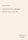 "State of the Union Addresses Of Andrew Jackson, 1829–1837" steht in der Mitte. Unten rechts: Logo "ANTIQUM NOVUM".