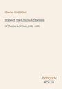 Text: "Chester Alan Arthur, State of the Union Addresses, Of Chester A. Arthur, 1881-1885". Unten rechts: Textlogo "ANTIQUM NOVUM".