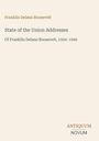 Buchcover mit Titel "State of the Union Addresses" von Franklin Delano Roosevelt, 1934–1945. Unten rechts "ANTIQUM NOVUM".