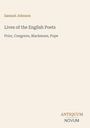Text: "Samuel Johnson. Lives of the English Poets. Prior, Congreve, Blackmore, Pope. ANTIQUUM NOVUM." Schlichtes Design.