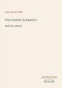 Text: "John Stuart Mill, The Contest in America, And, On Liberty." Unten rechts steht "ANTIQUM NOVUM". Darstellung schlicht.