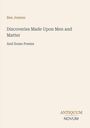 Text: "Ben Jonson. Discoveries Made Upon Men and Matter. And Some Poems. ANTIQUUM NOVUM." Beige Hintergrund, minimalistisch.