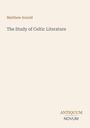 Text: "Matthew Arnold" oben, "The Study of Celtic Literature" mittig, "ANTIQUM NOVUM" unten. Beige Hintergrundfarbe.