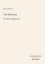 Text: Ben Jonson, The Poetaster, Or, His Arraignment. Unten rechts steht Antiquum Novum. Hintergrund in hellem Beige.