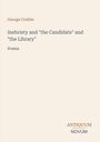 Oberer Text: George Crabbe. Mittig: "Inebriety and 'the Candidate' and 'the Library' Poems". Unten rechts: "ANTIQUM NOVUM". Cremefarbener Hintergrund.