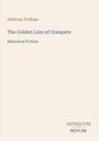 Der Titel lautet: "The Golden Lion of Granpere". Darunter "Historical Fiction". Unten rechts steht "ANTIQUM NOVUM".