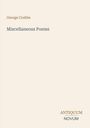 Text: George Crabbe, Miscellaneous Poems, ANTIQUUM NOVUM. Schlichte, einfarbige Buchcover-Gestaltung.