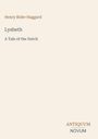 Text: "Henry Rider Haggard, Lysbeth, A Tale of the Dutch, ANTIQUUM NOVUM". Schlichte, minimalistische Buchgestaltung.