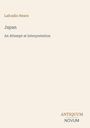 „Lafcadio Hearn. Japan. An Attempt at Interpretation.“ Unten rechts: „ANTIQUM NOVUM“. Heller Hintergrund.