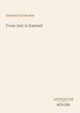 Edward Payson Roe, "From Jest to Earnest", Antiquum Novum. Beigefarbener Hintergrund, schlichte Gestaltung.