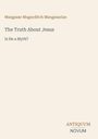 Text: "The Truth About Jesus: Is He a Myth?" Oben der Autor, unten "ANTIQUEUM NOVUM". Schlichtes, minimalistisches Design.