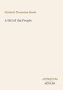Text: "Elizabeth Thomasina Meade, A Girl of the People. Antiquum Novum." Elegantes, minimalistisches Buchcover.