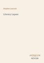 Text: "Stephen Leacock, Literary Lapses, ANTIQUUM, NOVUM." Schlichte, helle Gestaltung mit minimaler Typografie.