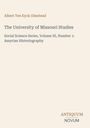 Albert Ten Eyck Olmstead: The University of Missouri Studies, Buch