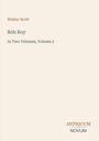 Titel: "Rob Roy", Autor: "Walter Scott", Hinweis: "In Two Volumes, Volume 2". Unten steht "ANTIQUM NOVUM". Schlichter Hintergrund.