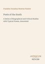Titel: Poets of the South. Untertitel: Biographical and Critical Studies. Autor: Franklin Verzelius Newton Painter. Unten rechts: Antiquum Novum Logo in zwei Farben. Hintergrund ist hell.