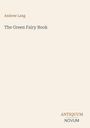 Ein schlichtes Cover mit dem Titel "The Green Fairy Book" von Andrew Lang. Unten steht "ANTIQUM NOVUM". Beiger Hintergrund.