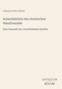 Text: "Johann Peter Hebel, Schatzkästlein des rheinischen Hausfreundes, Eine Auswahl aus verschiedenen Quellen." Unterer Text: "ANTIQUM NOVUM." Beige Hintergrund.