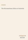 "Aristotle. The Nicomachean Ethics of Aristotle. ANTIQUUM NOVUM." Schlichte, beige Seite mit Text in der Mitte und unten.