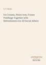 Buchtitel: "Ice Creams, Water Ices, Frozen Puddings Together with Refreshments for All Social Affairs" von S. T. Rorer.