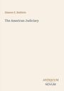 Text: "Simeon E. Baldwin: The American Judiciary" oben. "ANTIQUM NOVUM" unten. Schlichtes, minimalistisches Layout.
