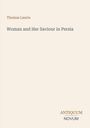 Text: "Thomas Laurie", "Woman and Her Saviour in Persia", "ANTIQUM NOVUM". Einfache, minimalistische Gestaltung.