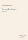 "William Wordsworth; Poems in Two Volumes; Volume 2; ANTIQUUM NOVUM. Schlichte, beige Buchcovergestaltung."