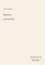 Oben steht "Paul Heyse". Darunter "Beatrice Und Gedichte". Unten rechts das Logo "ANTIQUM NOVUM". Hintergrund beige.
