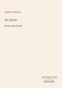 Titel: "De Libris". Untertitel: "Prose and Verse". Autor: Austin Dobson. Logo unten: "ANTIQUM NOVUM".
