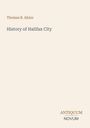 Titel "History of Halifax City" von Thomas B. Akins. Unten steht "ANTIQUM NOVUM". Hellbeiger Hintergrund.
