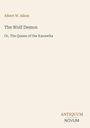 Albert W. Aiken, "The Wolf Demon: Or, The Queen of the Kanawha". Unten rechts: ANTIQUUM NOVUM. Minimalistisches Design.