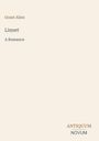 Text: "Grant Allen, Linnet, A Romance, ANTIQUUM NOVUM". Minimalistisches Design, beige Hintergrund.