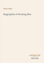 Oben steht "Grant Allen". Darunter "Biographies of Working Men". Unten rechts "ANTIQUM NOVUM". Beigefarbenes Design.