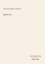 Text: "Thomas Bailey Aldrich, Quite So, ANTIQUUM NOVUM."  
Beige Hintergrund, minimalistisches Design.