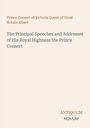 Text: "Prince Consort of Victoria Queen of Great Britain Albert. The Principal Speeches and Addresses of His Royal Highness the Prince Consort." Unten: "ANTIQUM NOVUM." Cremefarbener Hintergrund, minimalistisches Design.