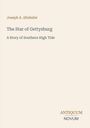 „Joseph A. Altsheler: The Star of Gettysburg. A Story of Southern High Tide.“ Unten rechts steht „ANTIQUM NOVUM“. Der Hintergrund ist beige.