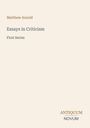 Matthew Arnold: Essays in Criticism, Buch