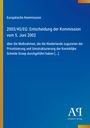 [Texte im Bild: 
Europäische Kommission
2003/45/EG: Entscheidung der Kommission vom 5. Juni 2002
über die Maßnahmen, die die Niederlande zugunsten der Privatisierung und Umstrukturierung der Koninklijke Schelde Groep durchgeführt haben [...]
Logo: Antiphon Verlag
Hintergrund: Blau mit gelben und orangefarbenen Streifen an den Rändern.]