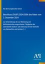 Rat der EU, Beschluss (GASP) 2024/3006, 2. Dez 2024. Unterstützung Abrüstung und Waffenkontrolle. Blau-gelbes Design.
