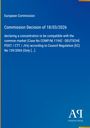 Text: "European Commission Decision of 18/03/2026 declaring a concentration...". Blaue Hintergrund mit einem Logo unten rechts.