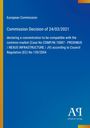 „European Commission, Commission Decision of 24/03/2021.“ Blaues Design mit farbigem Streifen links, Logo „AQ“.