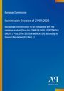 Text: "European Commission - Commission Decision of 21/09/2020." Blaues Design mit gelbem Rand unten und Logo rechts.