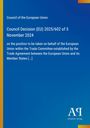Council of the European Union: Council Decision (EU) 2025/602 of 5 November 2024, Buch