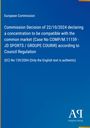 European Commission: Commission Decision of 22/10/2024 declaring a concentration to be compatible with the common market (Case No COMP/M.11159 - JD SPORTS / GROUPE COURIR) according to Council Regulation, Buch