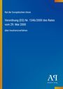 Rat der Europäischen Union. Verordnung (EG) Nr. 1346/2000 über Insolvenzverfahren. Blauer Hintergrund.