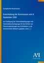 "Europäische Kommission, Entscheidung vom 8. September 2000 zur Festlegung von Veterinärbestimmungen." Logo unten rechts.