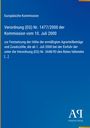 Titel: Verordnung (EG) Nr. 1477/2000; Autor: Europäische Kommission, Antiphon Verlag. Hintergrund in Blau.