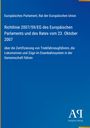 Text enthält Informationen zur Richtlinie 2007/59/EG über die Zertifizierung von Triebfahrzeugführern in der EU. Blaue Fläche.