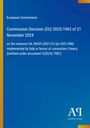 Europäische Kommission Entscheidung 2025/1963 vom 21. November 2024 zu Maßnahme SA.39639. Blau und orange Farbmuster.